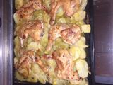 Muslos de Pollo al Horno con patatas