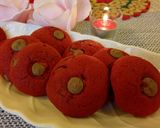 A picture of step 6 of Red Velvet Cookies#RedthemeChallenge#valentinedish.