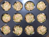 Cestini di crespella ripieni di porri salmone e robiola al profumo di timo