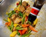 A picture of step 11 of Sweet and Sour Fried Grouper with Colorful Peppers.