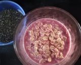 Foto langkah ke 3 dari resep Pinku Overnight Oat Milk Beetroot.