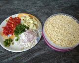 A picture of step 2 of Bhel Puri.