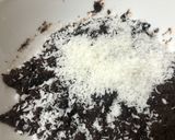 A picture of step 4 of Chocolate coconut Oreo balls.