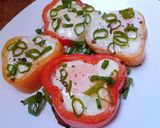 Foto del paso 3 de la receta: Aros de Morrón con Huevo  en La Planchetta con Tapa
