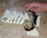 A picture of step 4 of Chocolate nuts puff.