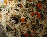 A picture of step 6 of Kerela style vegetable pulao.