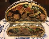 A picture of step 9 of California Farm Burrito Grande.