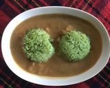 Foto langkah ke 4 dari resep Pulut pandan siram kolak duren.