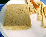 A picture of step 3 of Pinwheel sandwiches with vegetable soup.