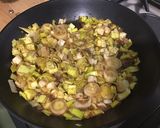 A picture of step 4 of Leek and Mozzarella Tart with Homemade Pie Crust.