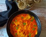 A picture of step 8 of Rajasthani style Papad sabji.