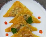 Foto langkah ke 6 dari resep Pangsit Udang Goreng.