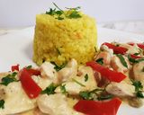 Pas rețetă Orez cu curry și piept de pui în sos de smântână 5 fotografie