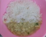 Foto langkah ke 4 dari resep Mpasi Mun Tahu Telur + Bayam (8M+).