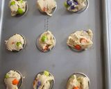 A picture of step 5 of Halloween M&M Ghoul Cookies.