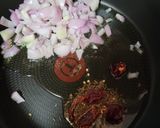 A picture of step 1 of Onion dry besan vegetable.