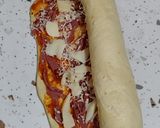 Foto langkah ke 4 dari resep Roti Pizza Tanpa Ulen (Eggless).