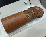 Keto Peanut Chocolate Roll Cake Sugar & Gluten Free #Ketopad langkah memasak 1 foto
