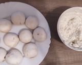 Juhtúrós krémsajttal töltött rántott gomba recept fázis 2 fotója