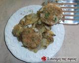 Μενταγιόν μπακαλιάρου στο φούρνο με πατάτες & αρωματικά φωτογραφία βήματος 18