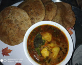 बेड़मी पूरी और आलू की सब्जी (Bedmi puri aur aloo ki sabzi recipe in hindi) रेसिपी चरण 19 फोटो