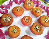 A picture of step 6 of Balushai mithai.