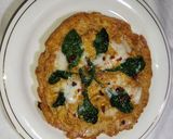 A picture of step 5 of Spinach Cheese Omelette 🧀 🧀 🥬.