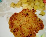 Foto del paso 1 de la receta: Milanesas de avena y cebollas, con papas con perejil ❤