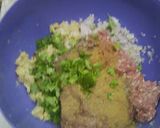 A picture of step 1 of Dawood Basha Kofta with Vegetable Rice.