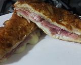 Foto del paso 4 de la receta: Sanduche de jamón y queso mozzarella crocante