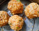 A picture of step 2 of Chokha na balls (Rice balls).