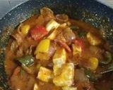 A picture of step 6 of Kadai Paneer.