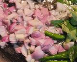 A picture of step 2 of Yam stir fry (In Malayalam…chena mezhukkupuratty).