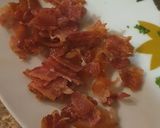 A picture of step 1 of Keto Nopales with Bacon.