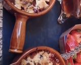 Une image de l'étape 8 de Crumble chocolat pomme raisin.