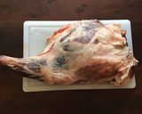 A picture of step 1 of California Farm Stuffed Leg of Lamb.