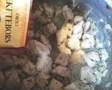Tejszínes zöldborsós sertéscomb 🍖🍃 recept fázis 2 fotója