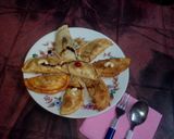 A picture of step 17 of North indian  gujiya in bengali style.