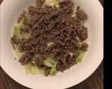 A picture of step 3 of Big Mac salad.
