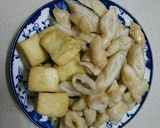 Hình bước làm 2 của món Mì Căn + Đậu Hủ Xào Sả Ớt (Món Chay)