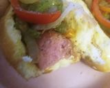 A picture of step 3 of Sausage and Peppers Dogs.