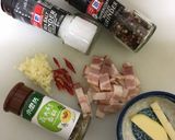 蒜香奶油培根斜管麵的食譜步驟1照片