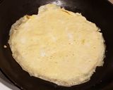 A picture of step 8 of Curry Chicken Egg Cheese Tortilla Wrap.
