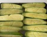 A picture of step 2 of Baked Stuffed Zucchini.