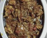 A picture of step 3 of Mutton pepper gravy And jeeragha samba ghee rice.