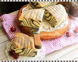Foto langkah ke 10 dari resep Ogura Cake Zebra with Coconut Milk.