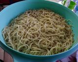 Foto del paso 1 de la receta: Spaguetti a la hawaiana