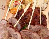 Ünnepi töltött, sült oldalas, göngyölve recept fázis 7 fotója