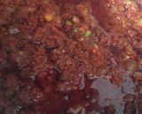 A picture of step 3 of Beef Jollof rice with coleslaw.