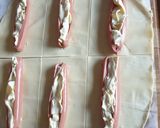 Une image de l'étape 1 de Feuilletés saucisses fromage 😋#février.